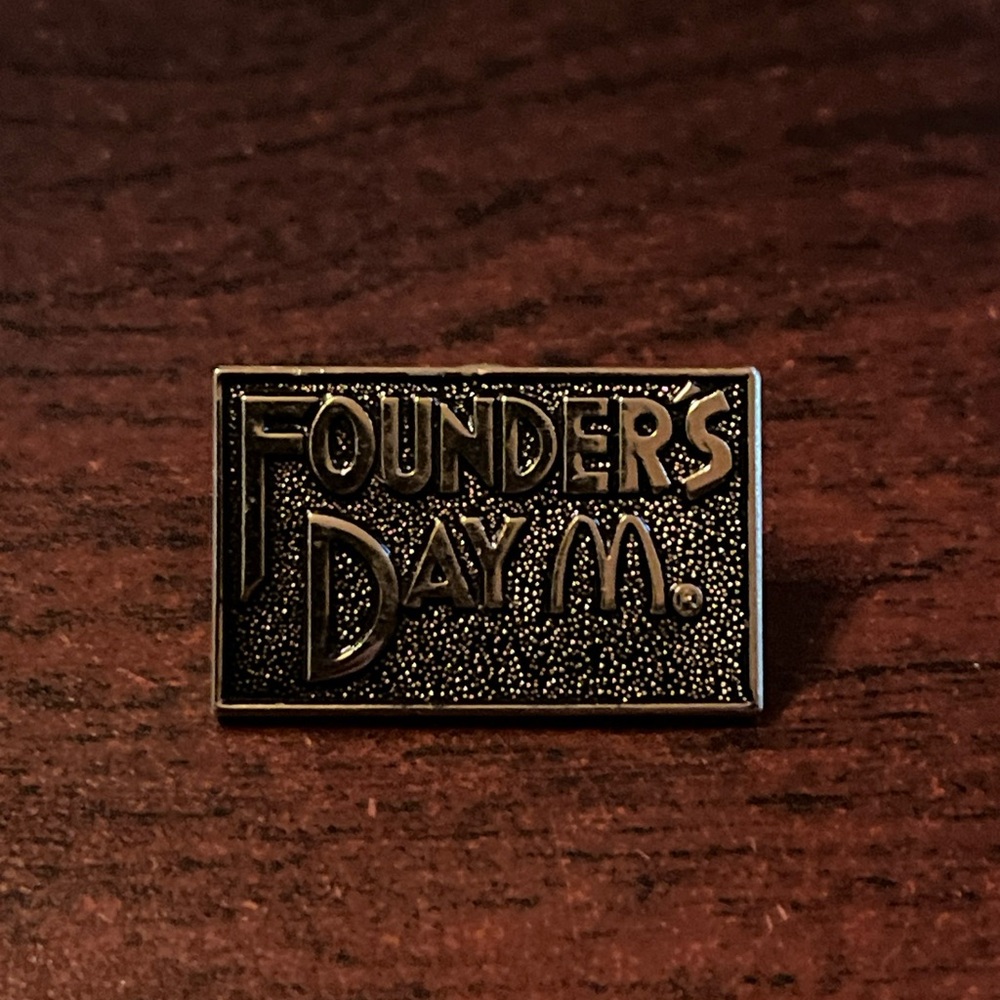 Vintage McDonald’s Founder’s Day Employee Lapel Hat‎ Pin
